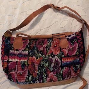 Floral Patterned Shoulder Bag